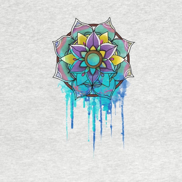 Mandala Drips by digitaldoodlers